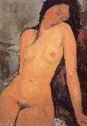 Amedeo Modigliani seated female nude France oil painting artist